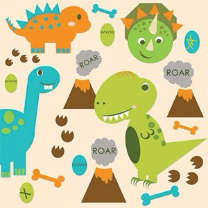 *Dinosaur Learning Lovey Collection-Baby & Toddler-Tools 4 Teaching-Classroom Decor and More