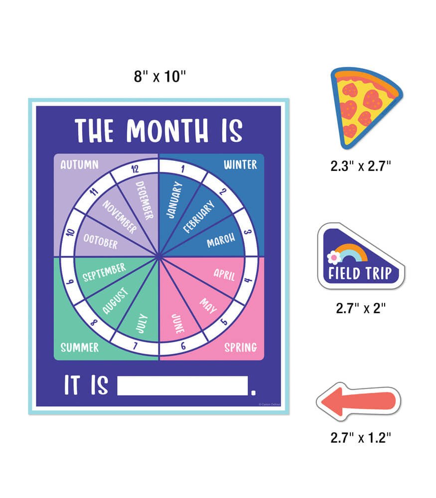 *We Stick Together Calendar Bulletin Board Set-Bulletin Board Sets-Tools 4 Teaching-Classroom Decor and More