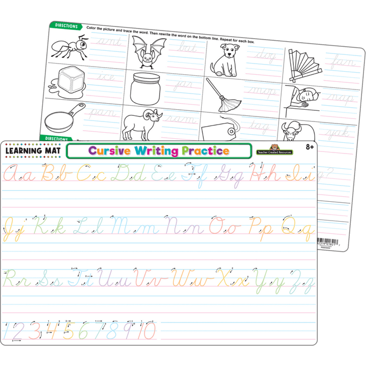 Cursive Writing Practice Learning Mat-Teaching Materials-Tools 4 Teaching-Classroom Decor and More