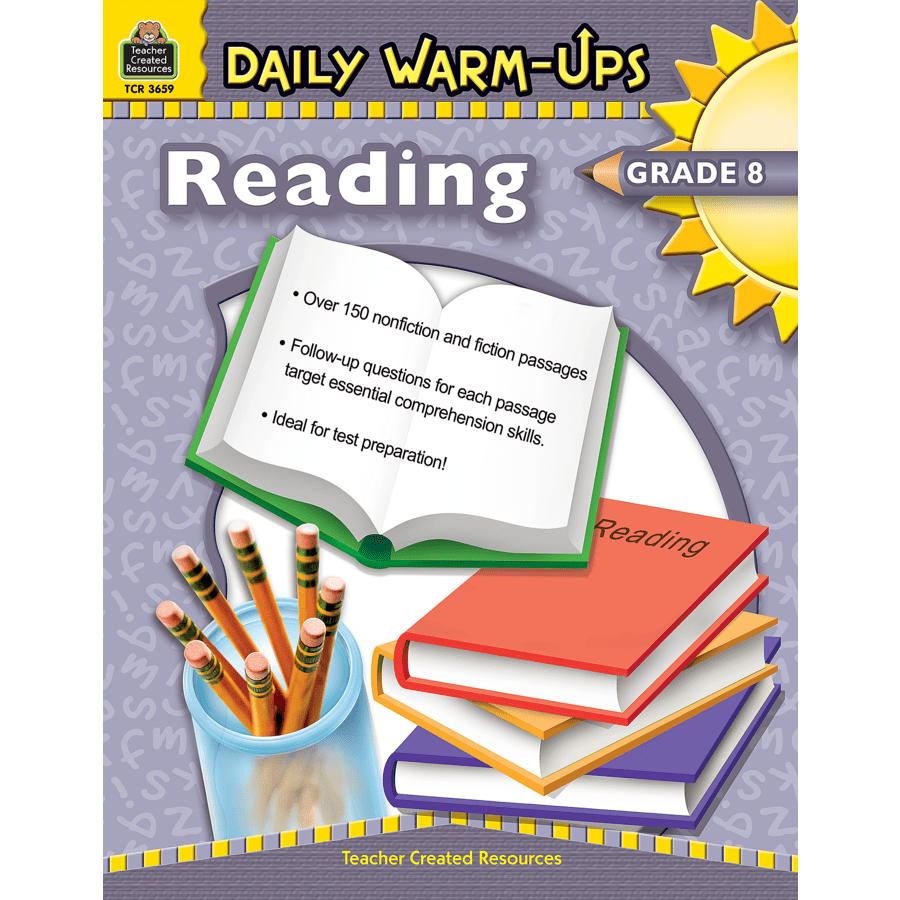 Daily Warm-Ups: Reading Grade 8-Subjects - Reading - Reading Books-Tools 4 Teaching-Classroom Decor and More