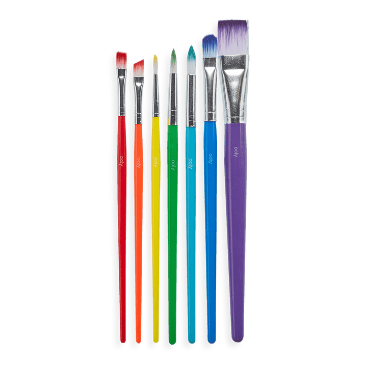 Lil Paint Brush Set -Set of 7-Art Supplies-Tools 4 Teaching-Classroom Decor and More