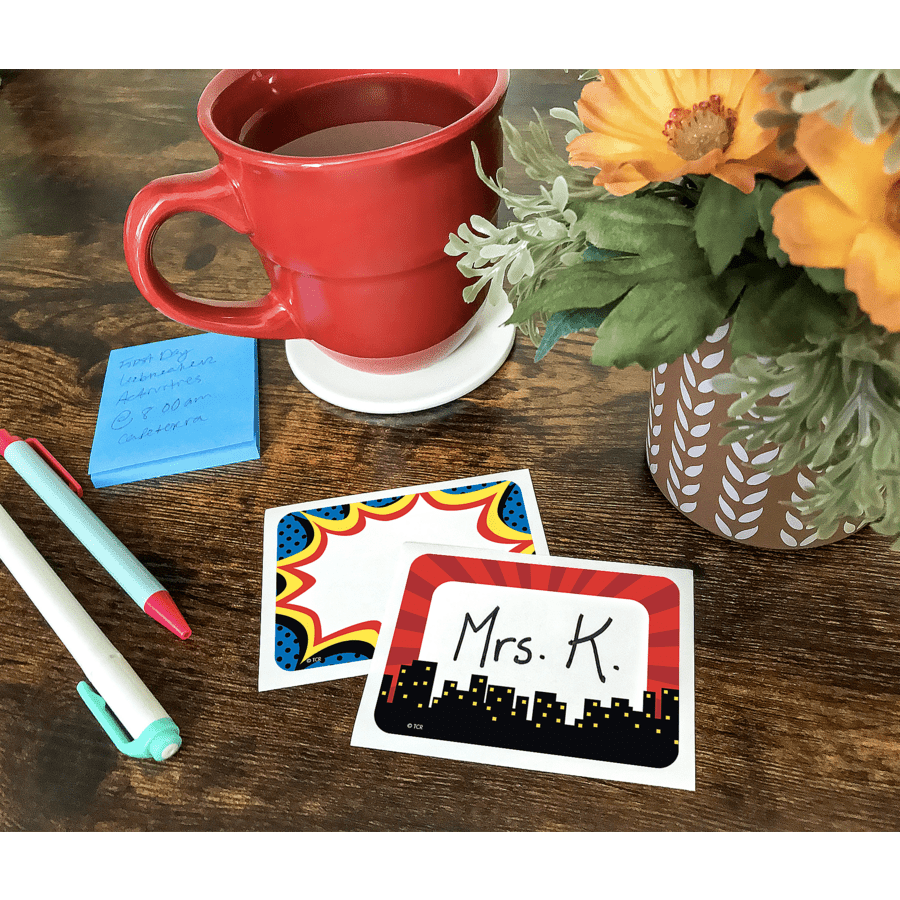 Superhero Name Tags/Labels - Multi-Pack-Nameplates & Name Tags-Tools 4 Teaching-Classroom Decor and More