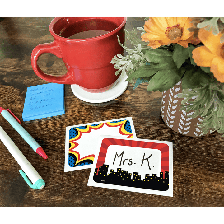 Superhero Name Tags/Labels - Multi-Pack-Nameplates & Name Tags-Tools 4 Teaching-Classroom Decor and More