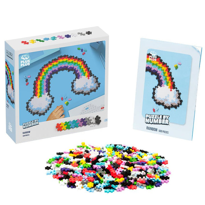 PLUS PLUS® Puzzle by Number® - 500 PC - Rainbow-Plus Plus-Tools 4 Teaching-Classroom Decor and More