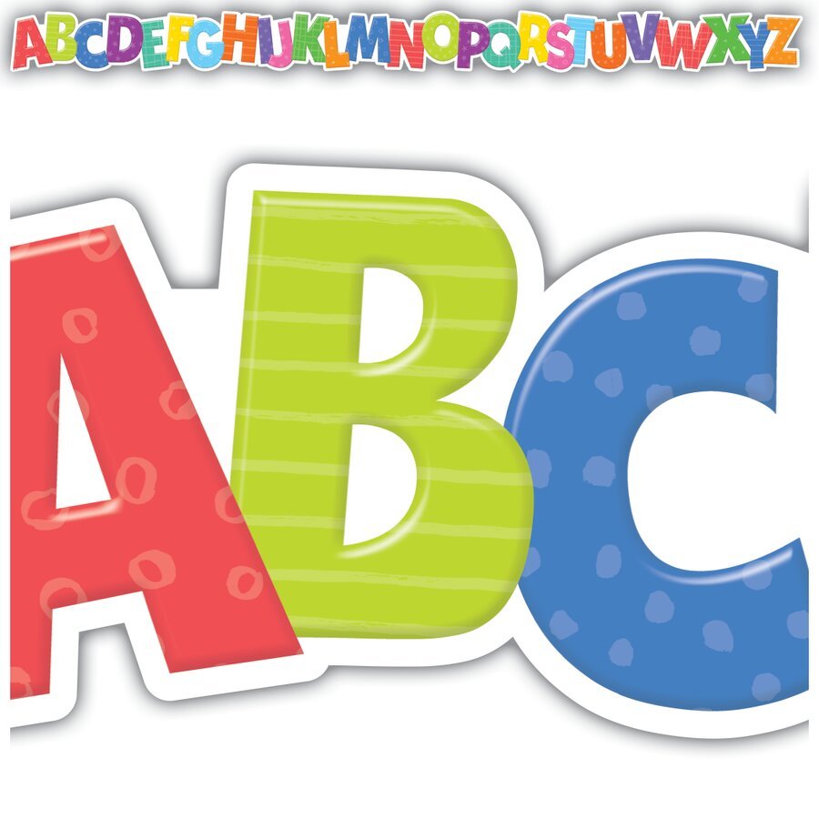 Colorful Alphabet Die-Cut Border Trim-Borders-Tools 4 Teaching-Classroom Decor and More
