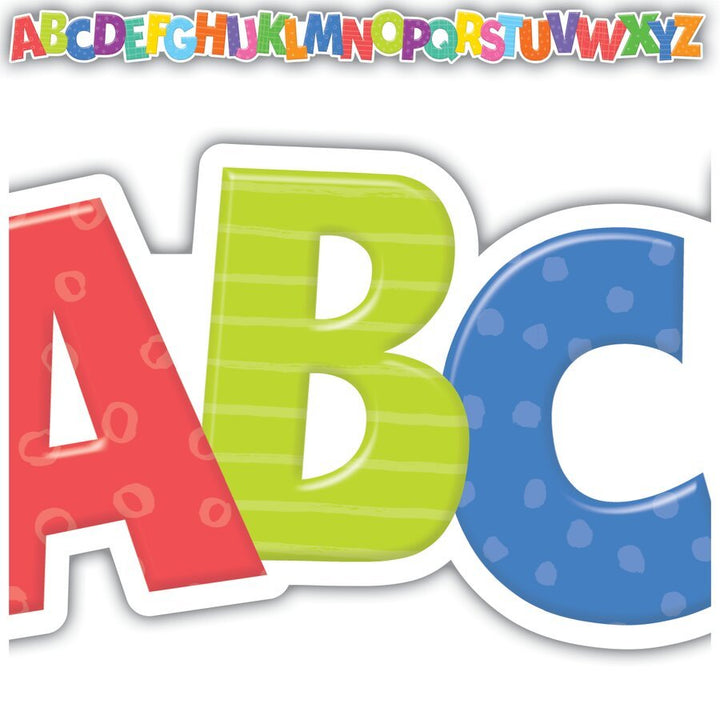 Colorful Alphabet Die-Cut Border Trim-Borders-Tools 4 Teaching-Classroom Decor and More