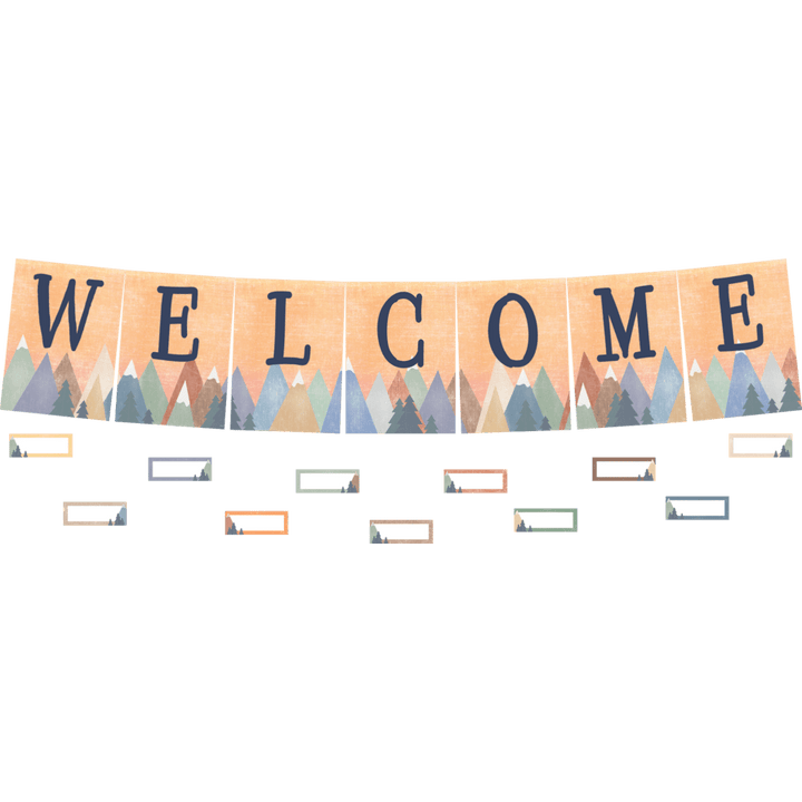 Moving Mountains Welcome Bulletin Board-Bulletin Board Sets-Tools 4 Teaching-Classroom Decor and More