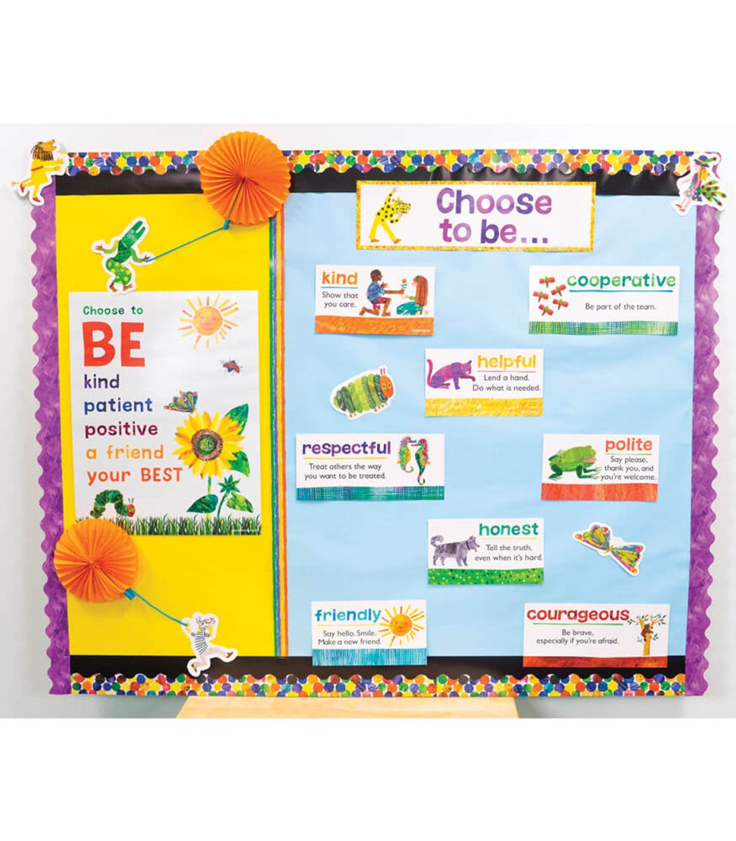 The Very Hungry Caterpillar™ Dots Straight Bulletin Board Borders-Borders-Tools 4 Teaching-Classroom Decor and More