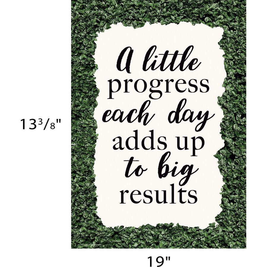 A Little Progress Each Day Adds Up to Big Results Positive Poster-Posters-Tools 4 Teaching-Classroom Decor and More