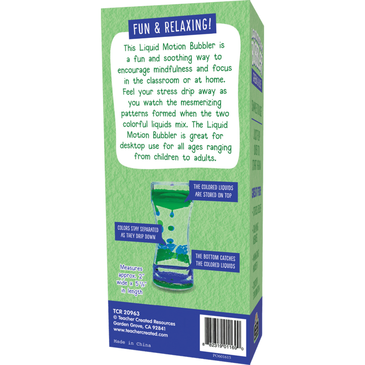 Green & Blue Liquid Motion Bubbler-Sensory-Tools 4 Teaching-Classroom Decor and More