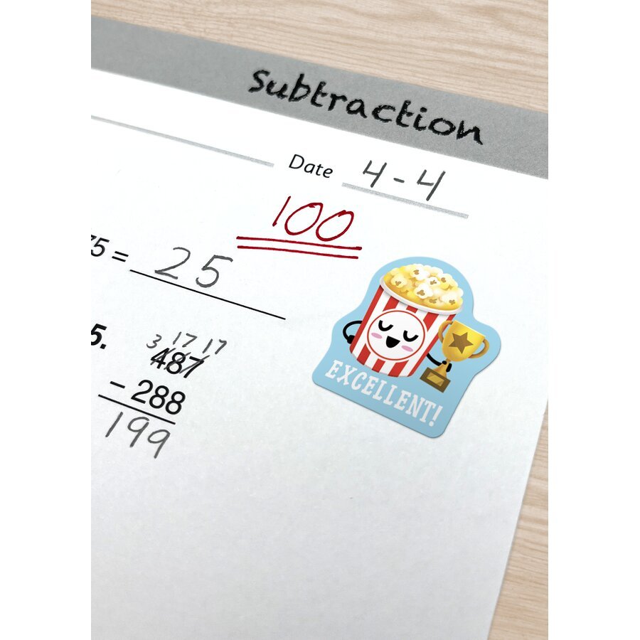 Popcorn Smelly Stickers-Stickers-Tools 4 Teaching-Classroom Decor and More