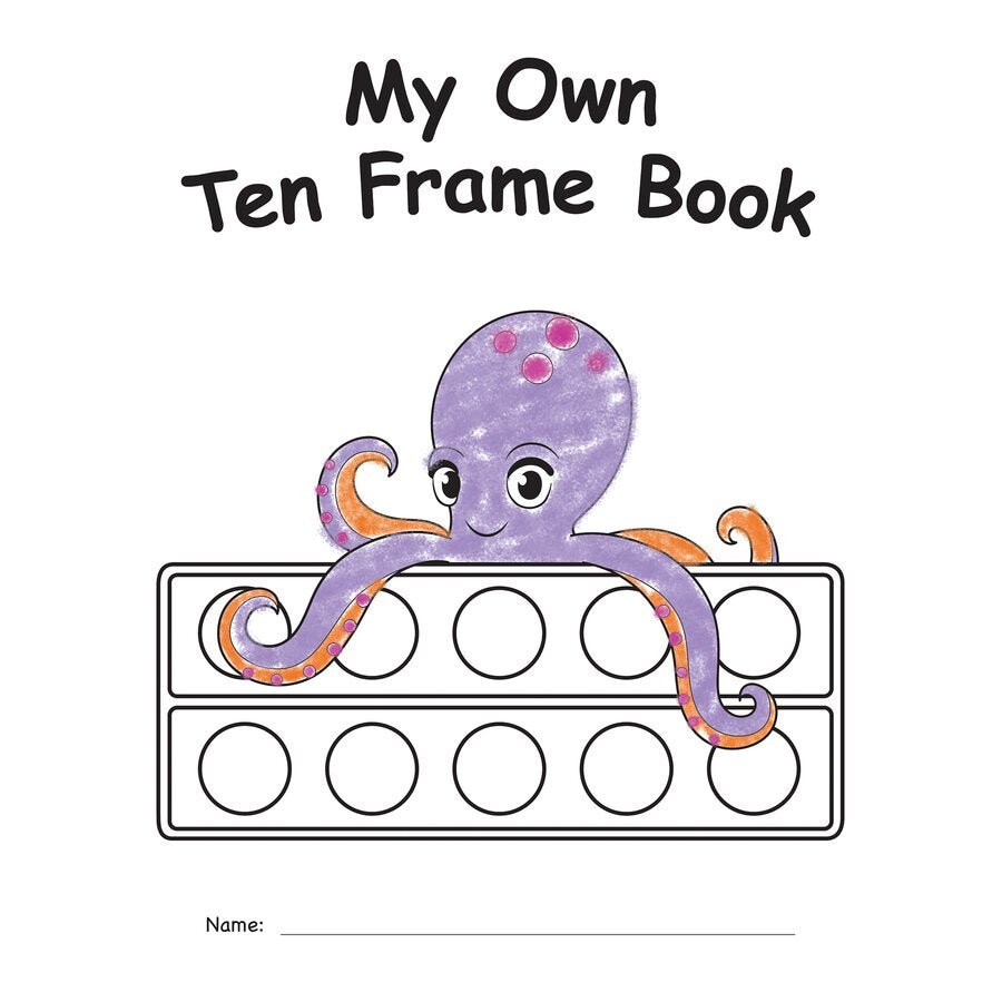 My Own Books: My Ten Frame Book-Math Books-Tools 4 Teaching-Classroom Decor and More