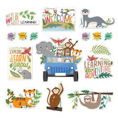 Jungle Friends Bulletin Board-Bulletin Board Sets-Tools 4 Teaching-Classroom Decor and More