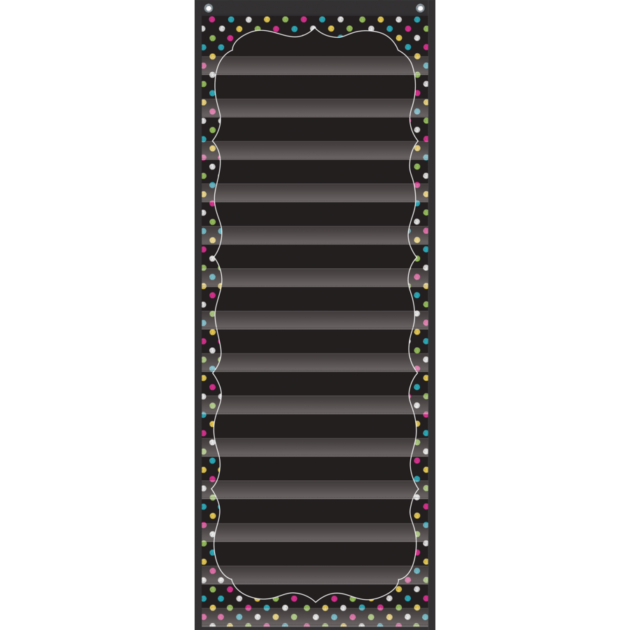 Chalkboard Brights 14 Pocket Daily Schedule Pocket Chart-Pocket Charts-Tools 4 Teaching-Classroom Decor and More