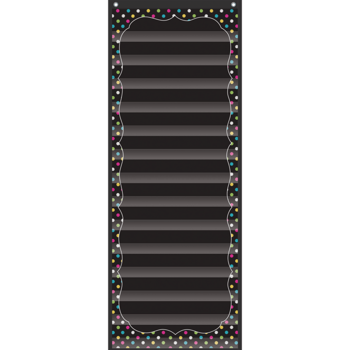 Chalkboard Brights 14 Pocket Daily Schedule Pocket Chart-Pocket Charts-Tools 4 Teaching-Classroom Decor and More