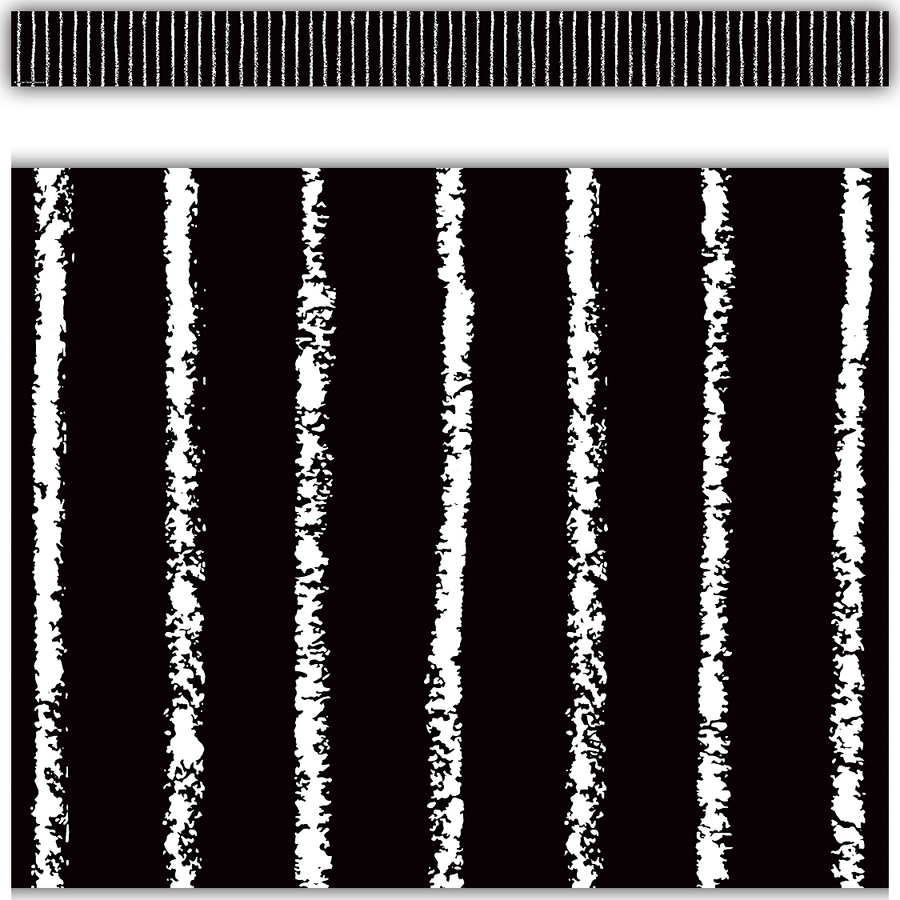 Black with White Pinstripes Straight Border Trim-Borders-Tools 4 Teaching-Classroom Decor and More