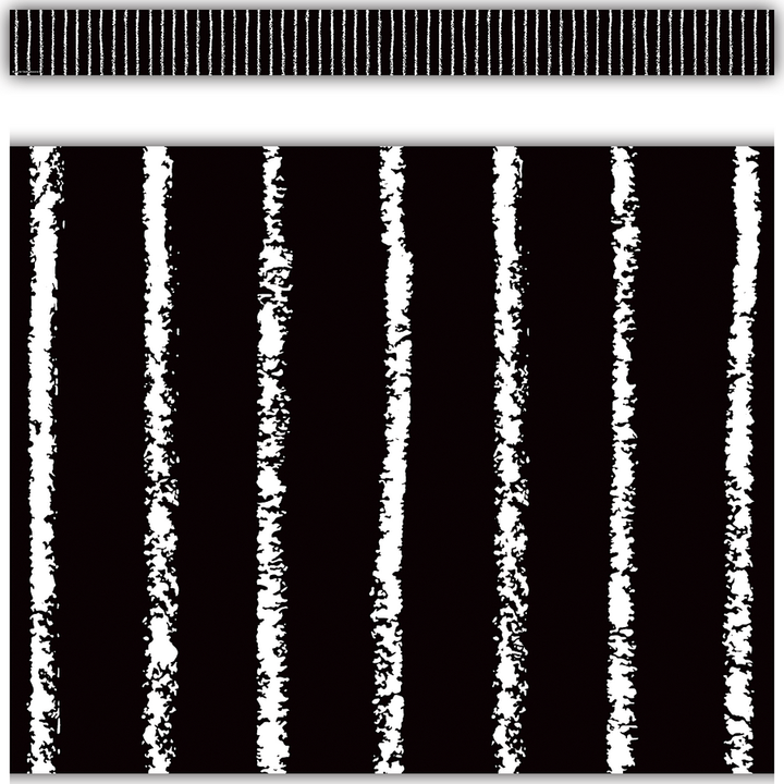 Black with White Pinstripes Straight Border Trim-Borders-Tools 4 Teaching-Classroom Decor and More