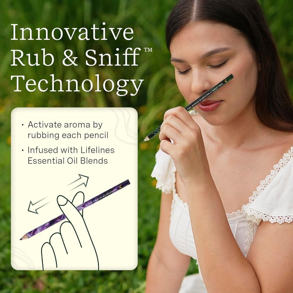 Lifelines™ Rub & Sniff™ Scented Colored Pencils (Earthy Palette)-Art Supplies-Tools 4 Teaching-Classroom Decor and More