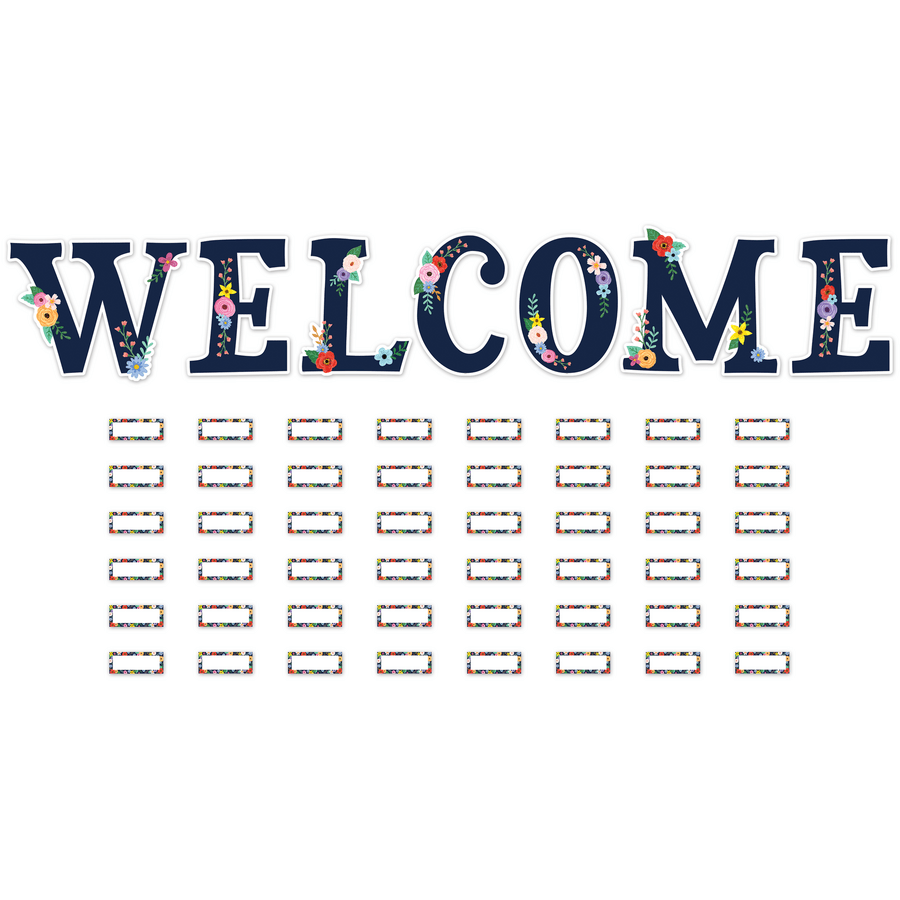 Wildflowers Welcome Bulletin Board-Bulletin Board Sets-Tools 4 Teaching-Classroom Decor and More