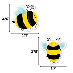 Busy Bees 3" Designer Cut-Outs-Accents-Tools 4 Teaching-Classroom Decor and More