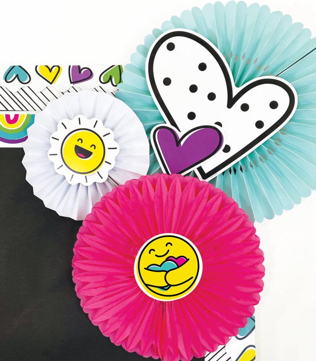 Kind Vibes Smiley Faces Cutouts - Tools 4 Teaching
