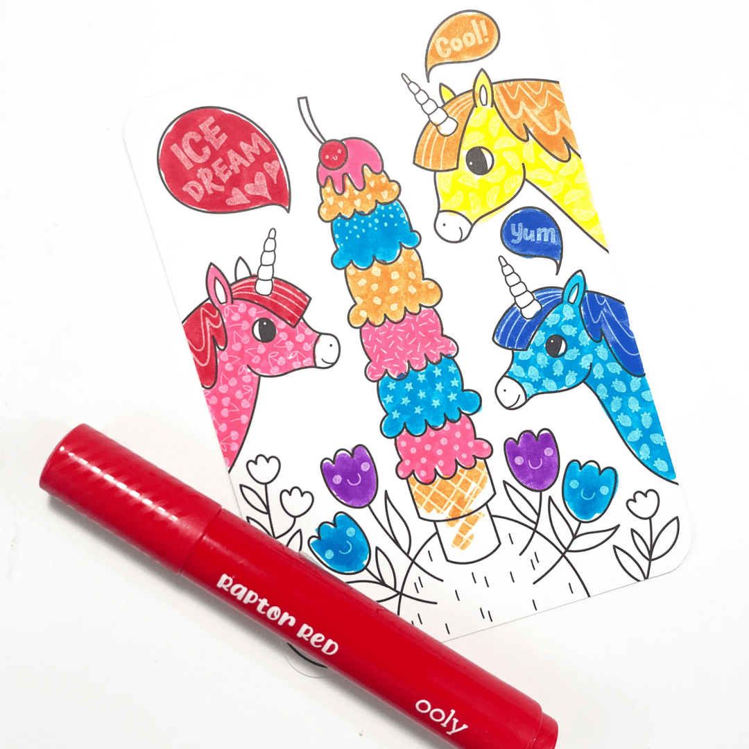 Undercover Art Hidden Pattern Coloring Activity Art Cards - Unicorn Friends-Activity Pads-Tools 4 Teaching-Classroom Decor and More