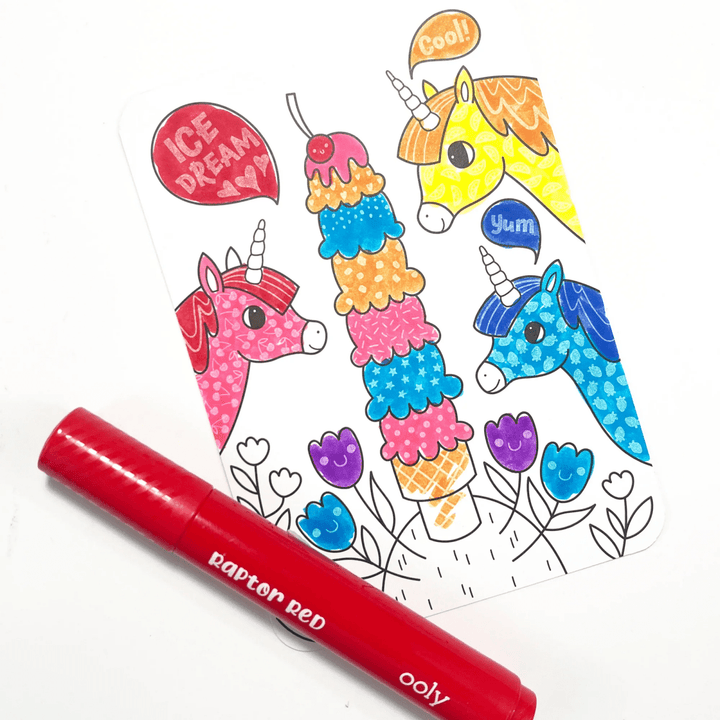 Undercover Art Hidden Pattern Coloring Activity Art Cards - Unicorn Friends-Activity Pads-Tools 4 Teaching-Classroom Decor and More