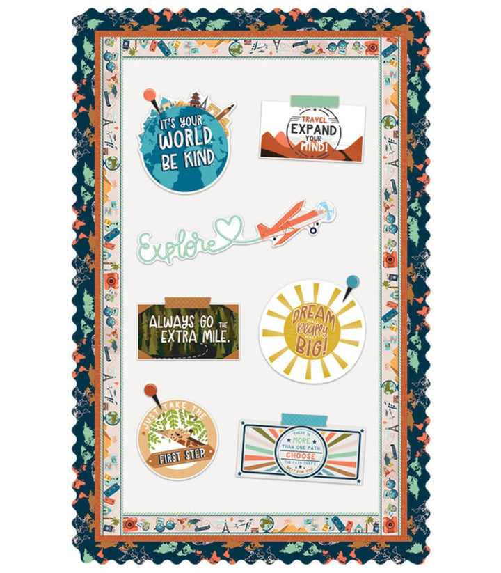 Let's Explore: Let's Explore Straight Bulletin Board Borders-Borders-Tools 4 Teaching-Classroom Decor and More