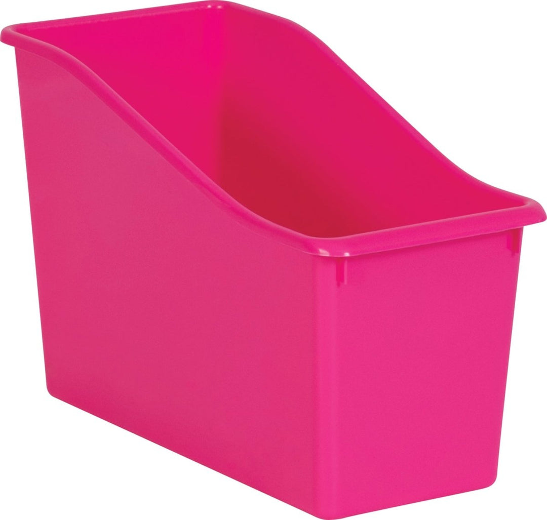 Plastic Book Bin: Pink-Organization-Tools 4 Teaching-Classroom Decor and More
