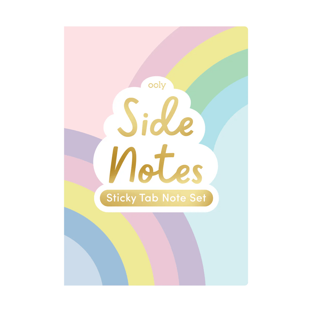 Side Notes Sticky Tab Note Pad - Pastel Rainbows-Arts & Crafts-Tools 4 Teaching-Classroom Decor and More