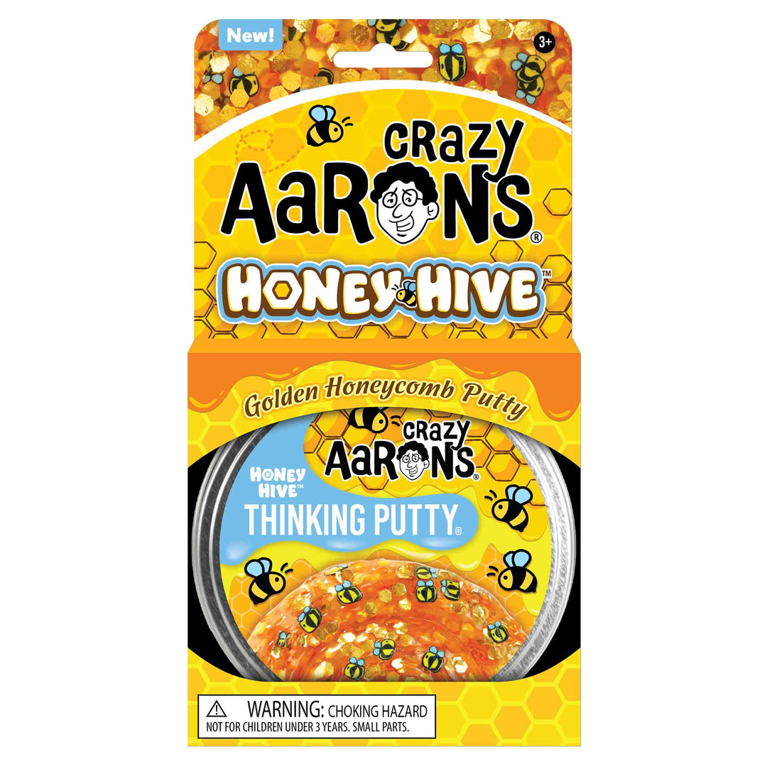 Crazy Aaron's® - Honey Hive™ Thinking Putty® (Golden Honeycomb Putty)-Thinking Putty-Tools 4 Teaching-Classroom Decor and More