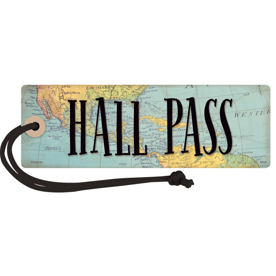 Travel the Map Magnetic Hall Pass-Hall Passes-Tools 4 Teaching-Classroom Decor and More