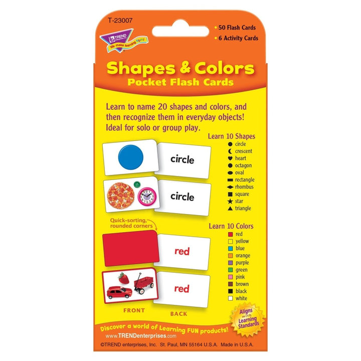 Shapes & Colors Pocket Flash Cards-Flashcards-Tools 4 Teaching-Classroom Decor and More