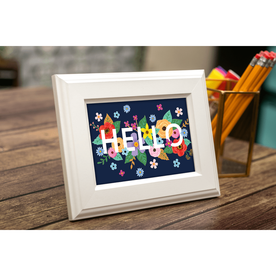 Wildflowers Hello Postcards-Postcards-Tools 4 Teaching-Classroom Decor and More