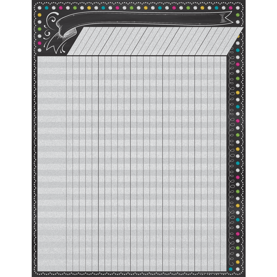 Chalkboard Brights Incentive Chart-Charts-Tools 4 Teaching-Classroom Decor and More