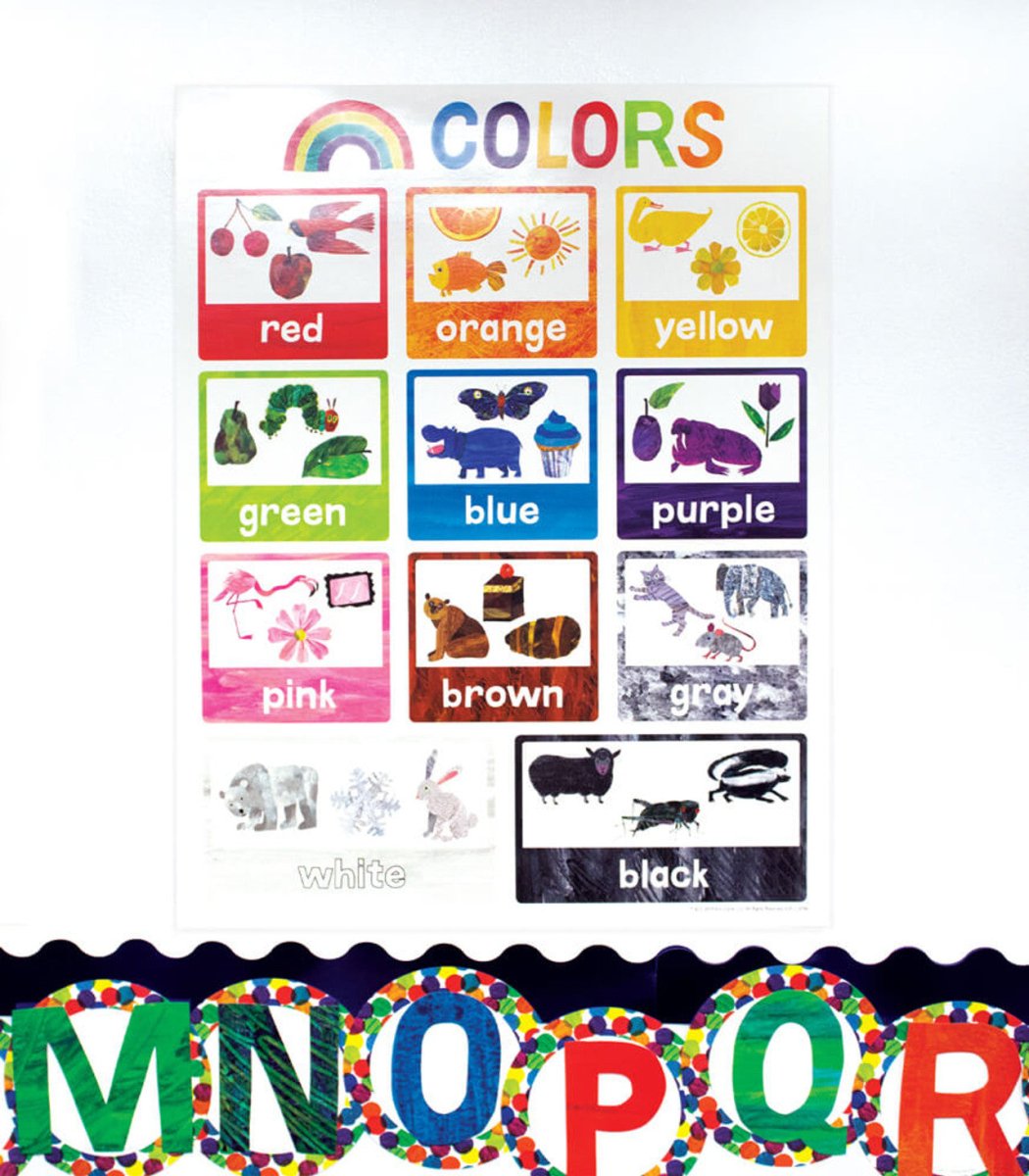 World of Eric Carle™ Colors Chart Grade PK-2-Charts-Tools 4 Teaching-Classroom Decor and More