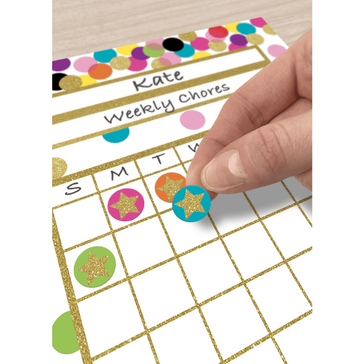 Confetti Stars Mini Stickers-Stickers-Tools 4 Teaching-Classroom Decor and More