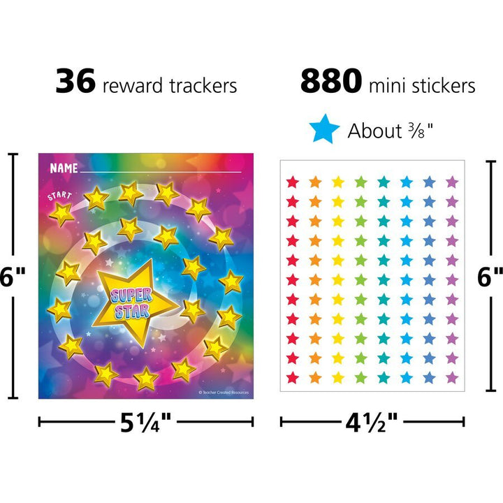 Super Star Reward Trackers with Stickers-Incentive Charts-Tools 4 Teaching-Classroom Decor and More