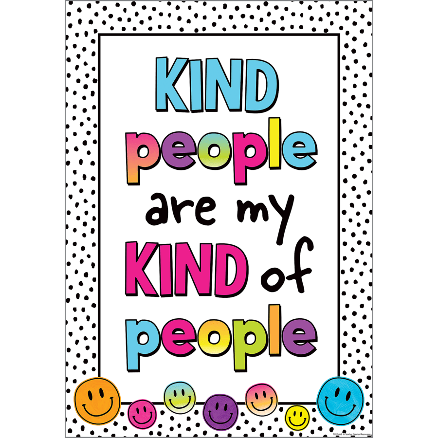 Brights 4Ever Kind People Are My Kind of People Positive Poster-Posters-Tools 4 Teaching-Classroom Decor and More
