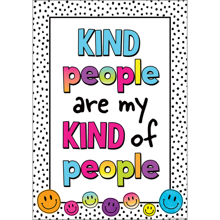 Brights 4Ever Kind People Are My Kind of People Positive Poster-Posters-Tools 4 Teaching-Classroom Decor and More