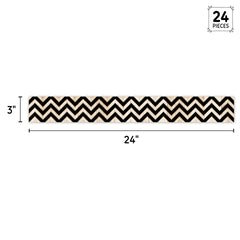 *Core Decor Black and Wood Chevron EZ Border-Borders-Tools 4 Teaching-Classroom Decor and More