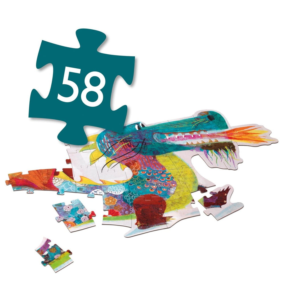 Leon The Dragon 58pc Giant Floor Jigsaw Puzzle-Puzzles-Tools 4 Teaching-Classroom Decor and More