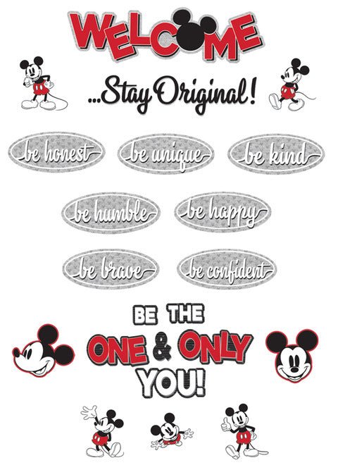 Mickey Mouse Throwback Stay Original Mini Bulletin Board-Mini Bulletin Boards-Tools 4 Teaching-Classroom Decor and More