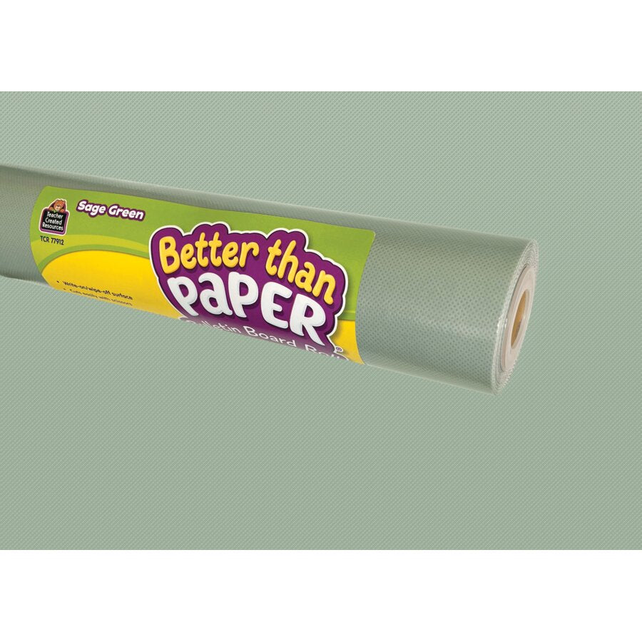 Better Than Paper® Bulletin Board Roll: Sage Green-Bulletin Board Paper - Better Than Paper-Tools 4 Teaching-Classroom Decor and More