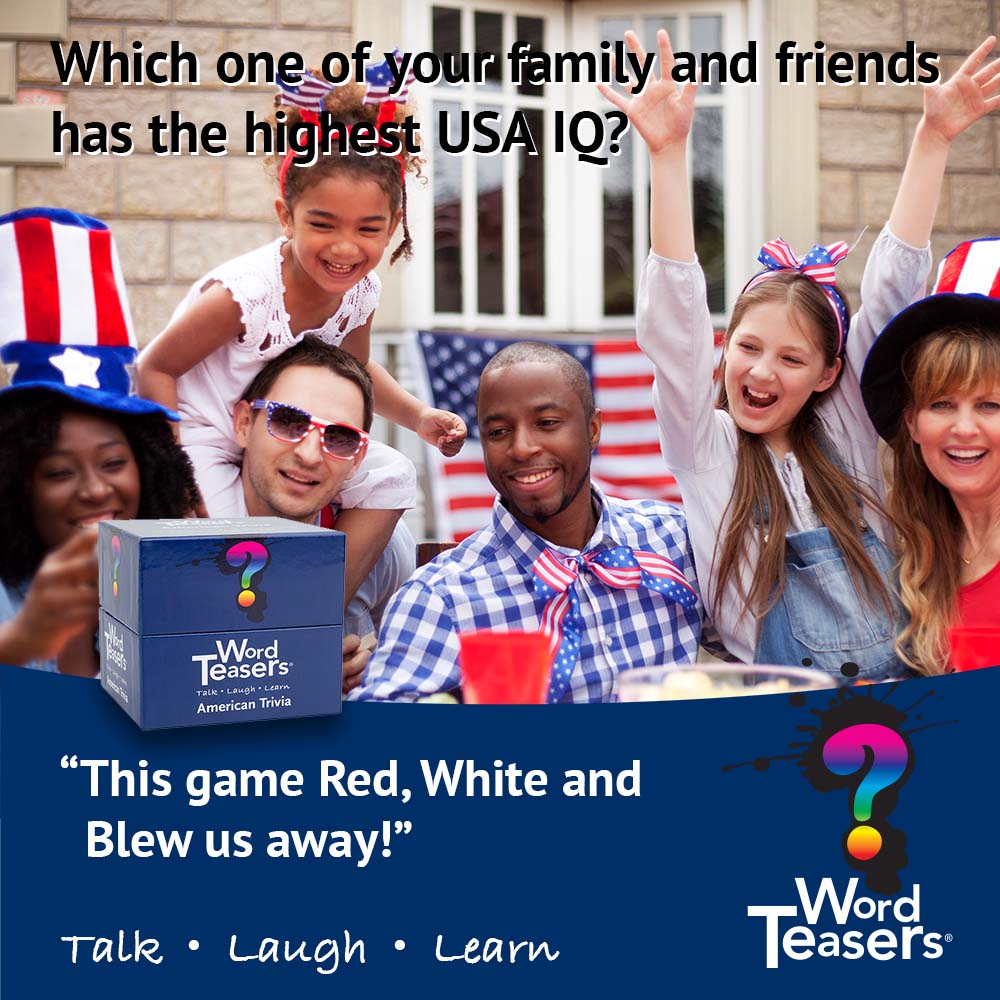 WordTeasers®: American Trivia-Games-Tools 4 Teaching-Classroom Decor and More