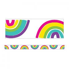 *Kind Vibes Rainbow Straight Border-Borders-Tools 4 Teaching-Classroom Decor and More