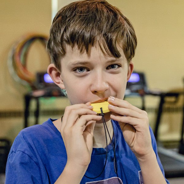 Ark's Smiley Face Chewmoji® Chewelry - Royal Blue, XXT / Very Firm-Sensory-Tools 4 Teaching-Classroom Decor and More