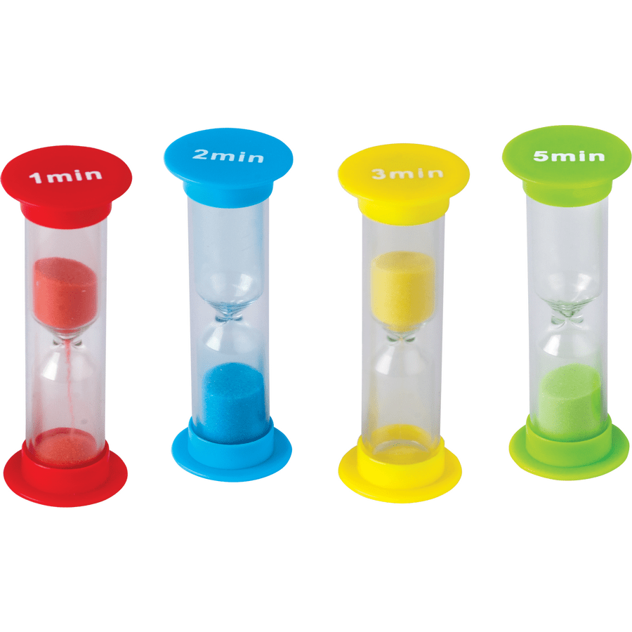 Mini Sand Timers Combo 4-Pack-Classroom Essentials-Tools 4 Teaching-Classroom Decor and More