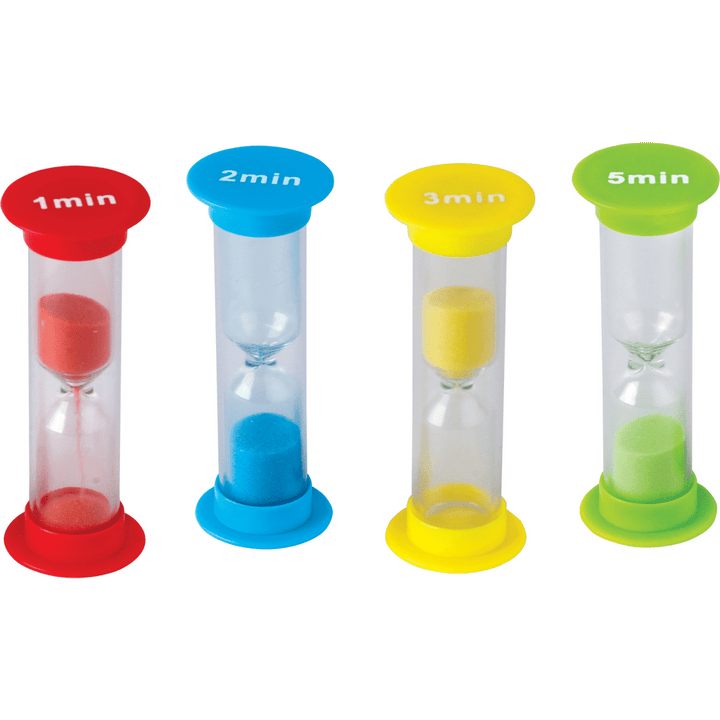 Mini Sand Timers Combo 4-Pack-Classroom Essentials-Tools 4 Teaching-Classroom Decor and More