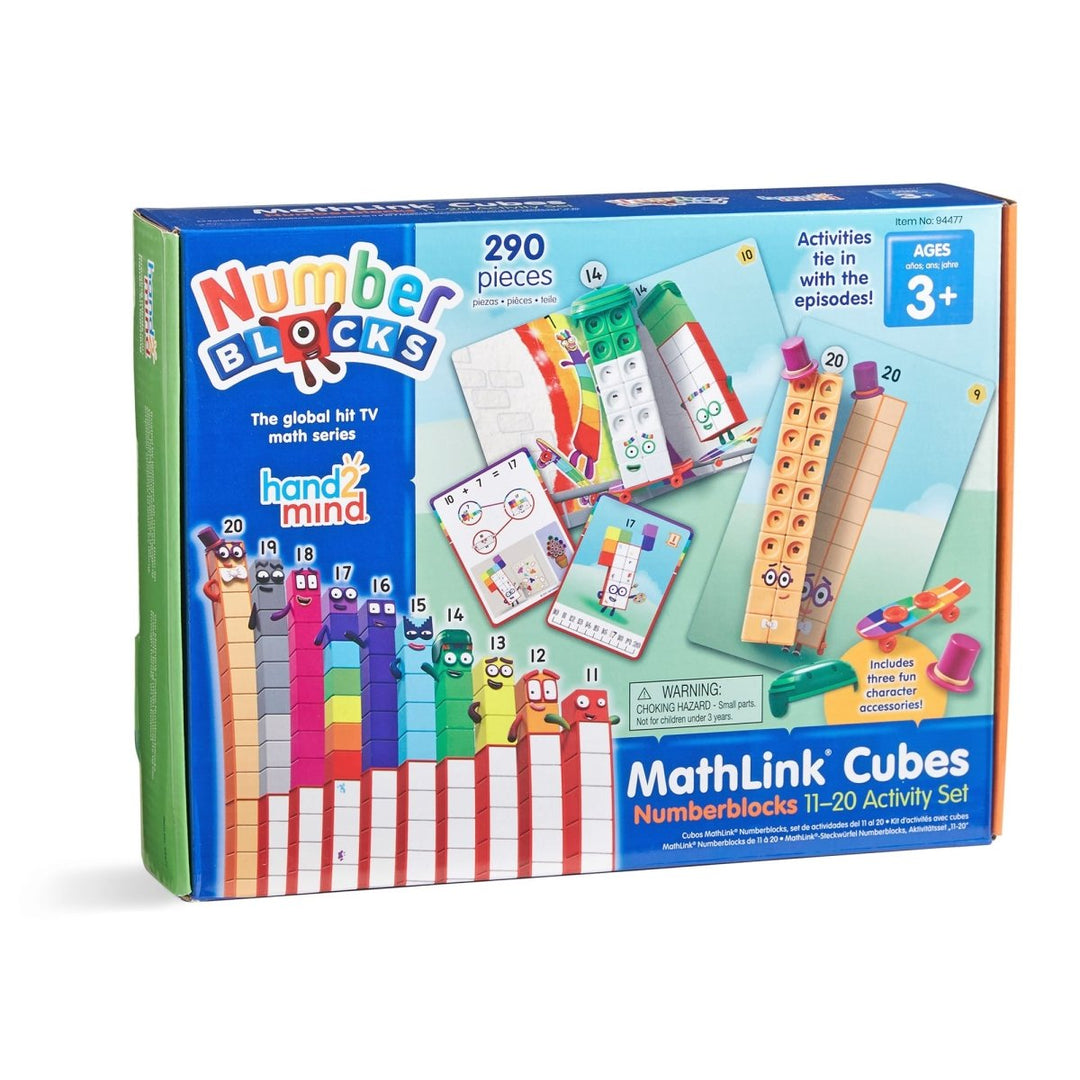 MathLink® Cubes Numberblocks 11–20 Activity Set-Numbers, Counting & Sorting-Tools 4 Teaching-Classroom Decor and More